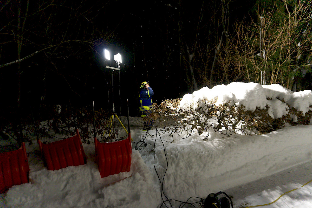 Schnee-Einsatz in Südbayern