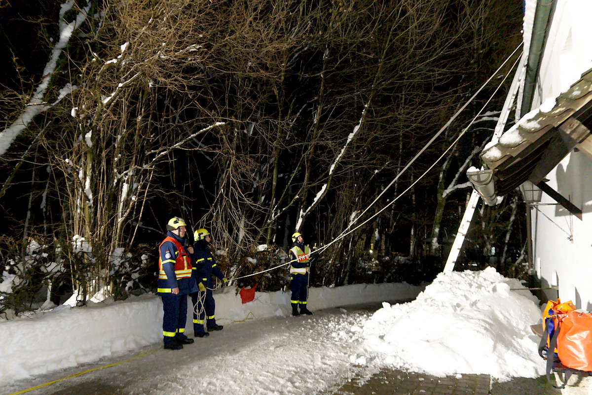 Schnee-Einsatz in Südbayern