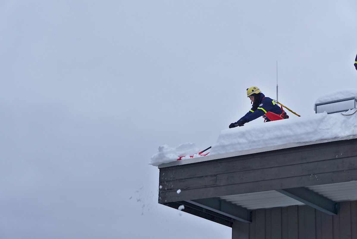 Schnee-Einsatz in Südbayern