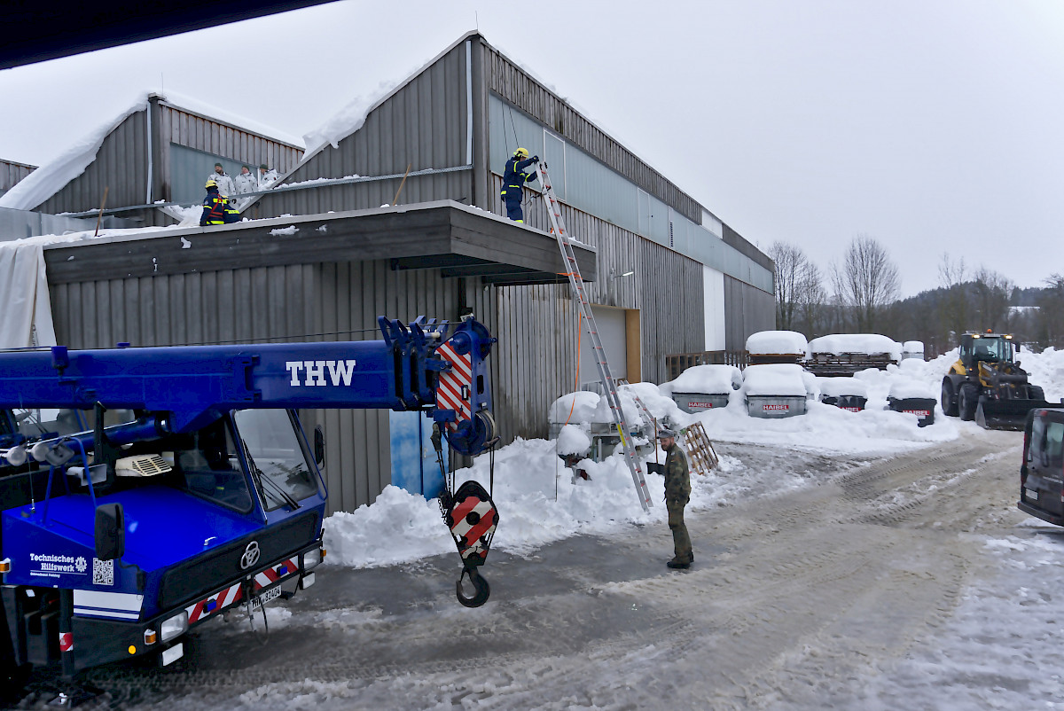 Schnee-Einsatz in Südbayern