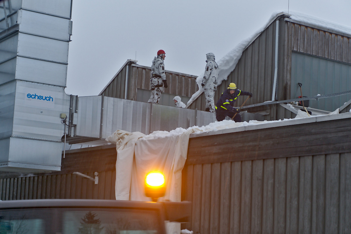 Schnee-Einsatz in Südbayern