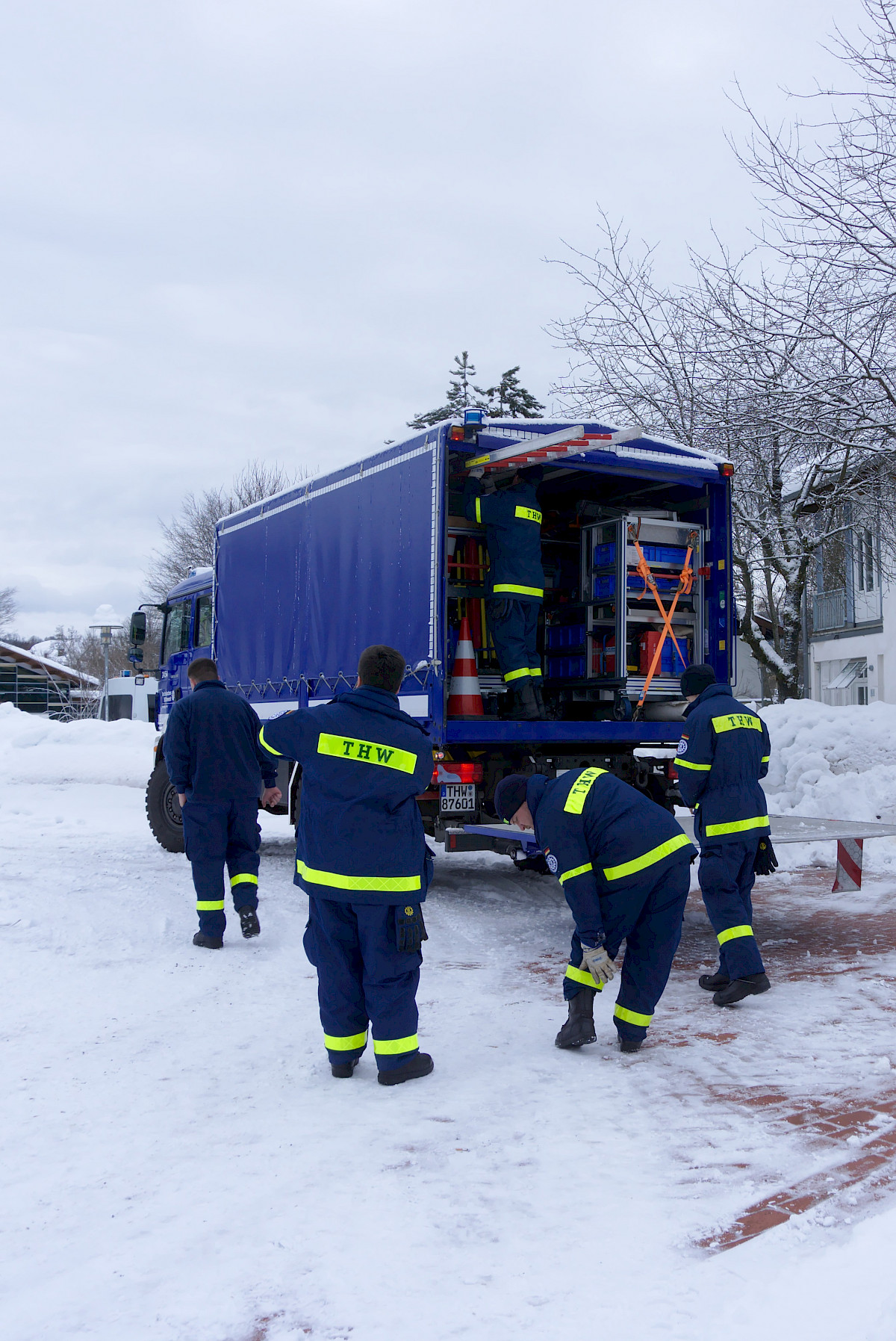 Schnee-Einsatz in Südbayern