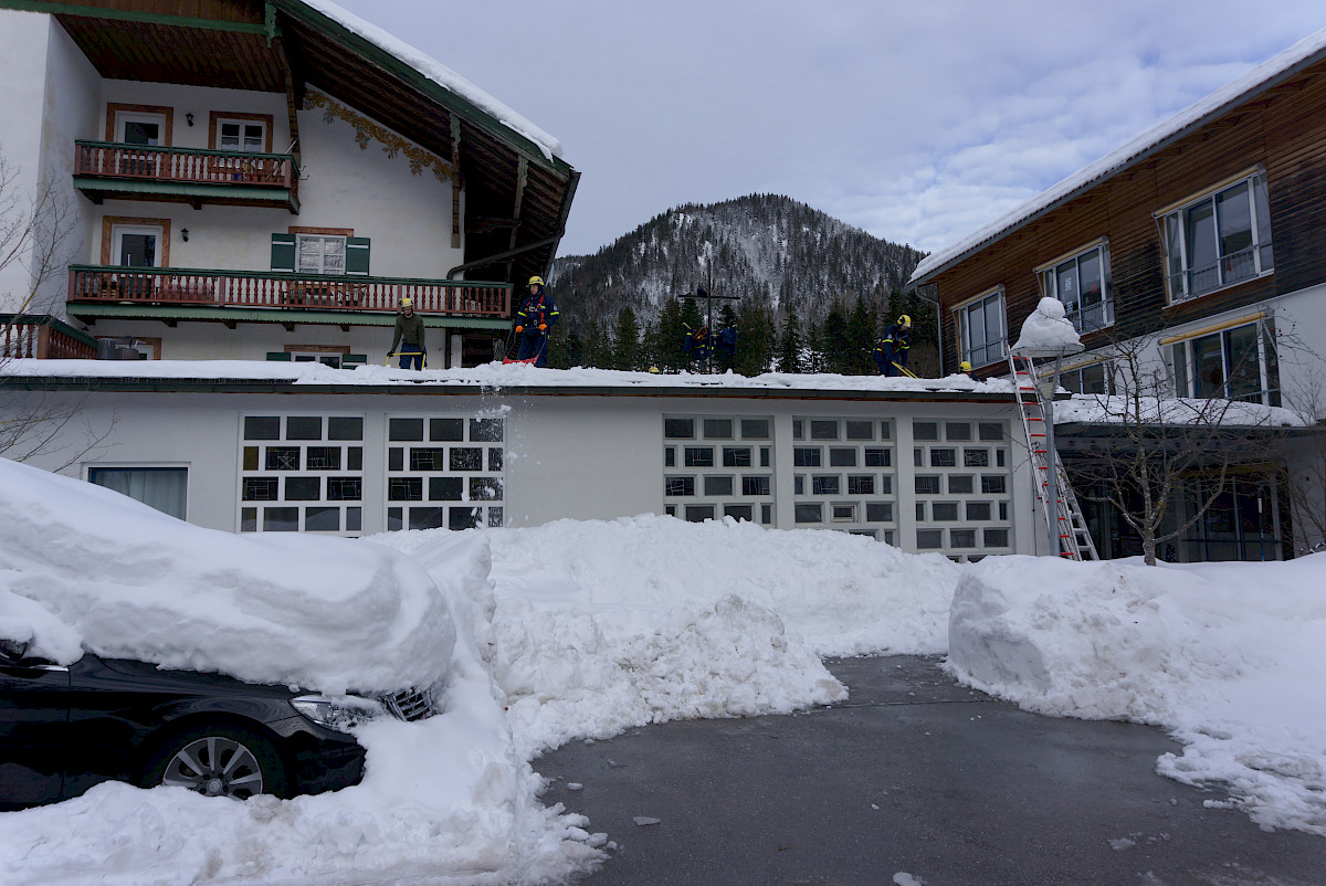 Schnee-Einsatz in Südbayern