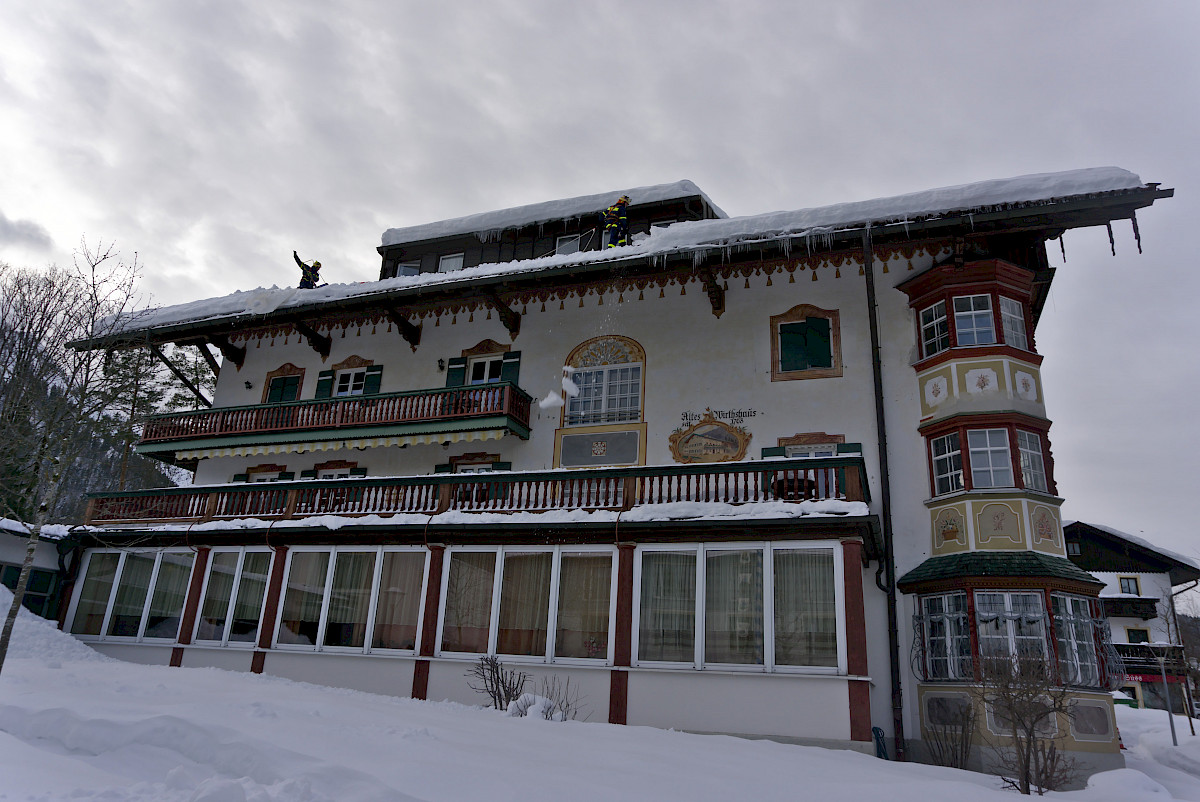 Schnee-Einsatz in Südbayern