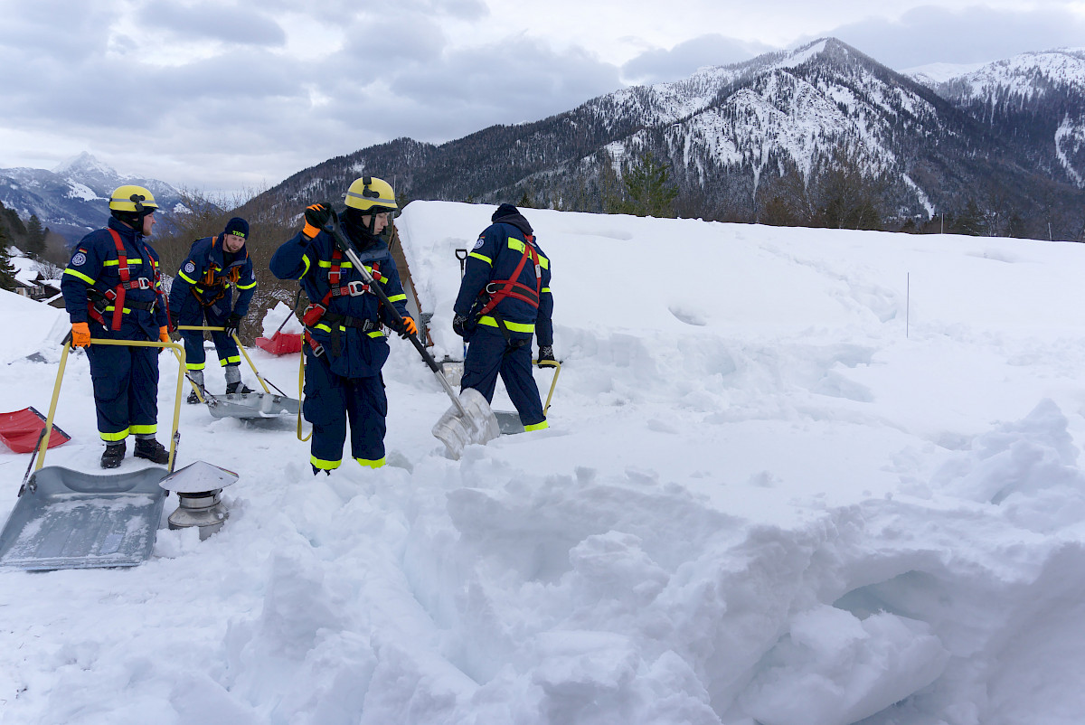 Schnee-Einsatz in Südbayern