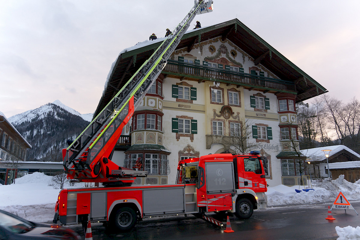 Schnee-Einsatz in Südbayern