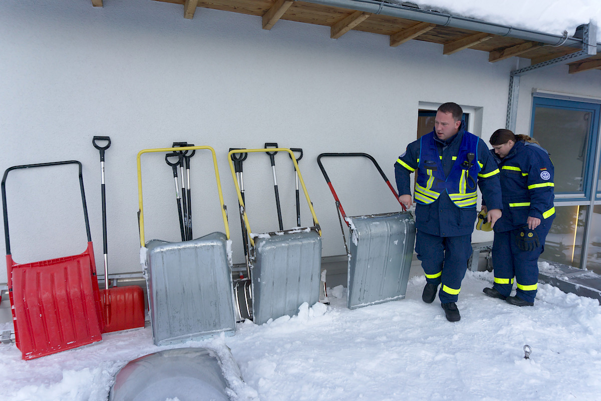Schnee-Einsatz in Südbayern