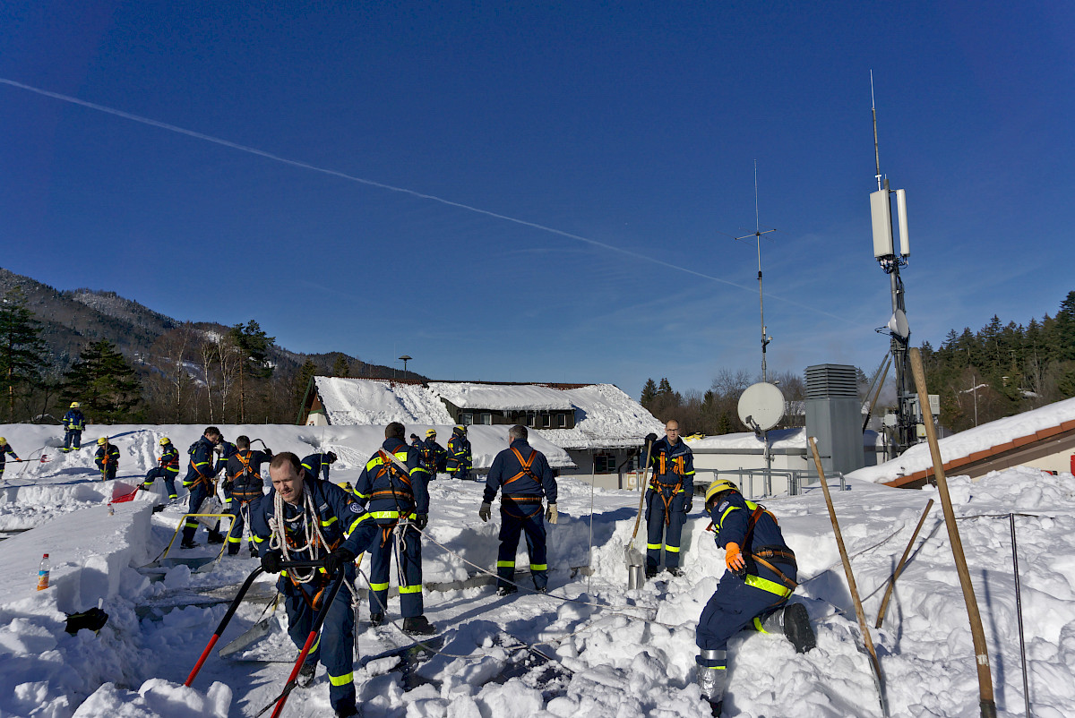 Schnee-Einsatz in Südbayern