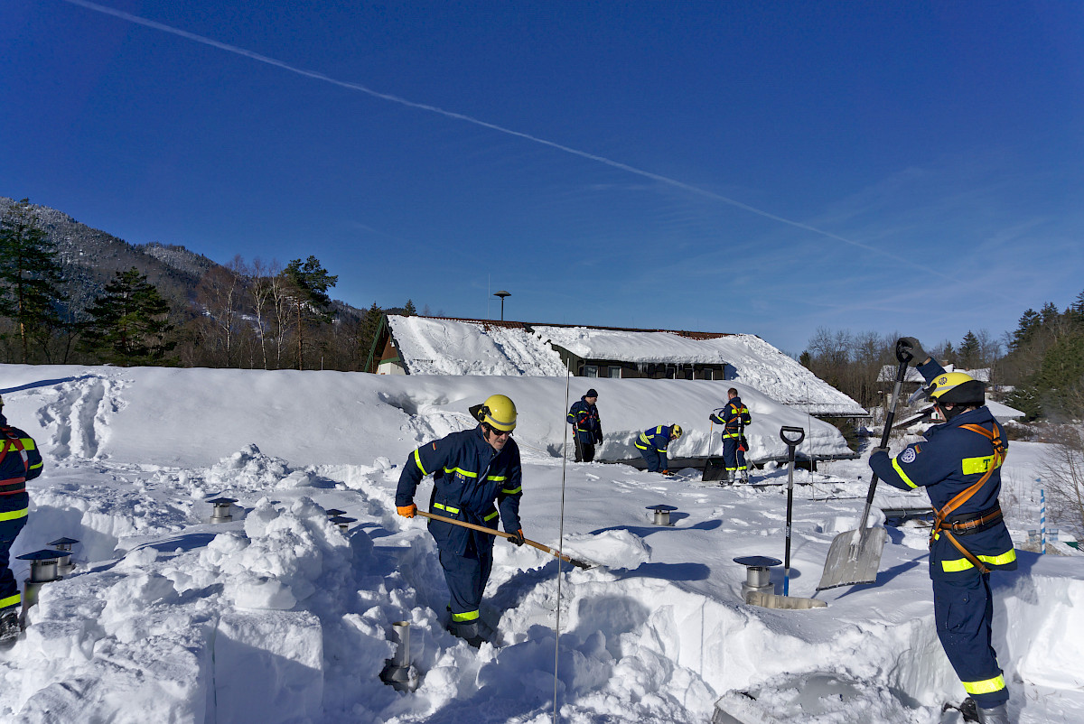 Schnee-Einsatz in Südbayern