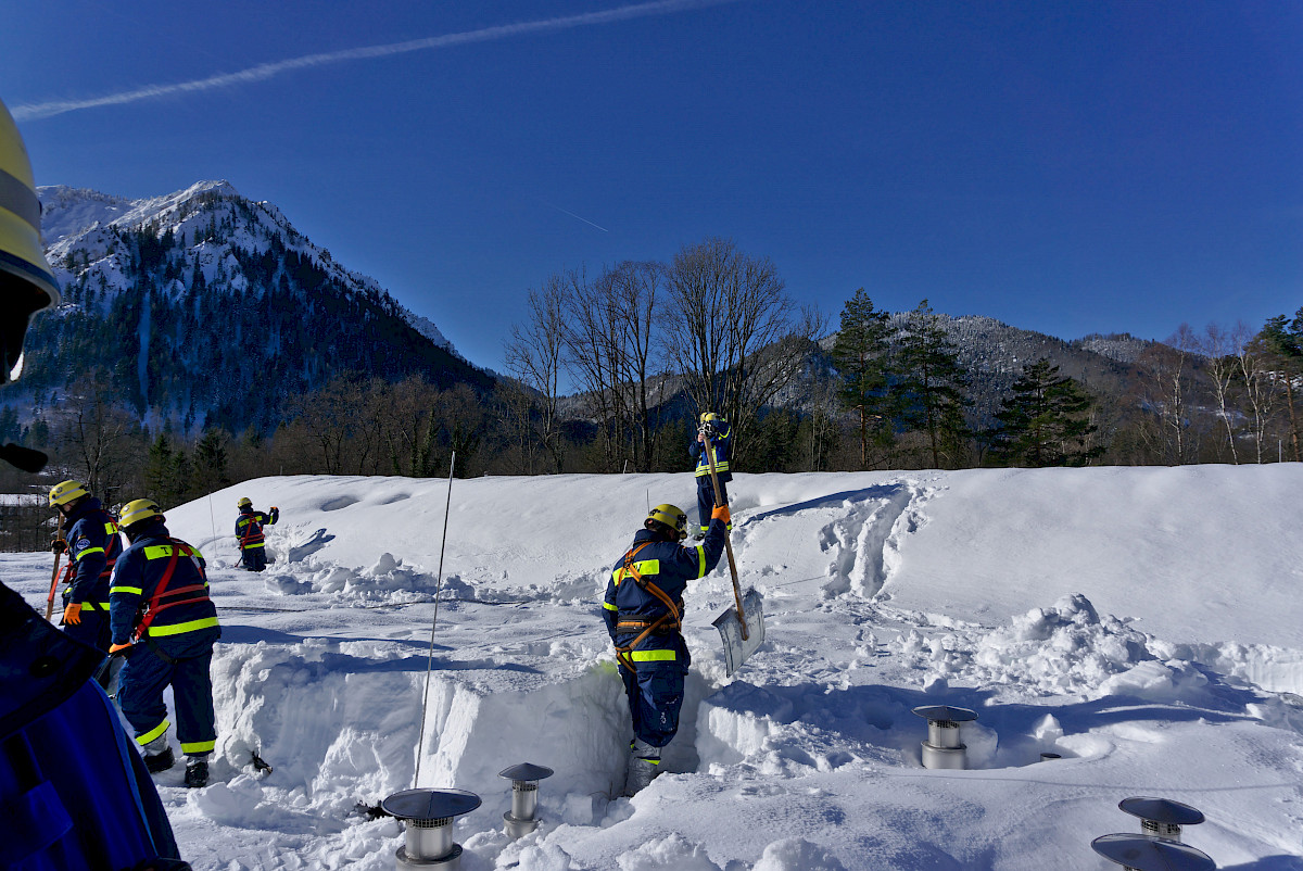 Schnee-Einsatz in Südbayern