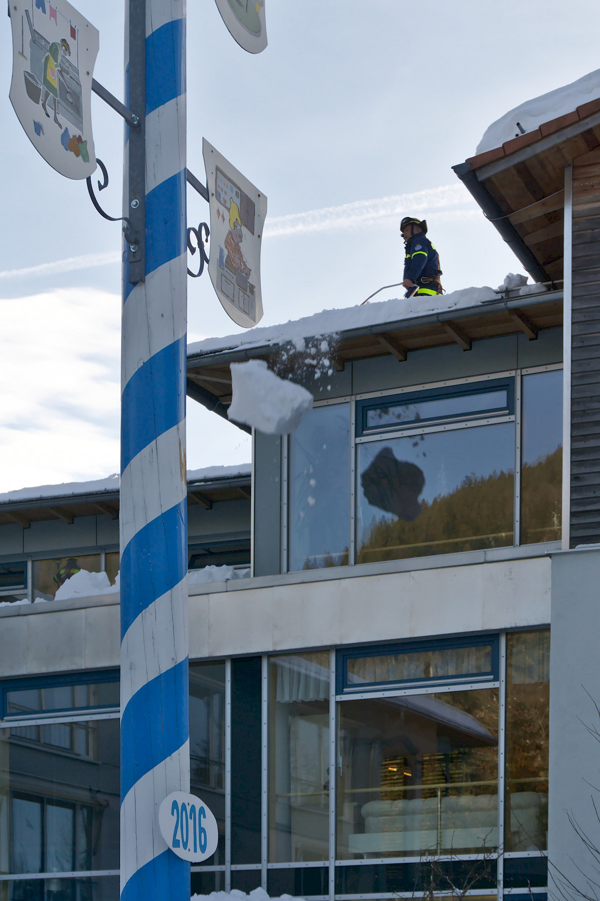 Schnee-Einsatz in Südbayern