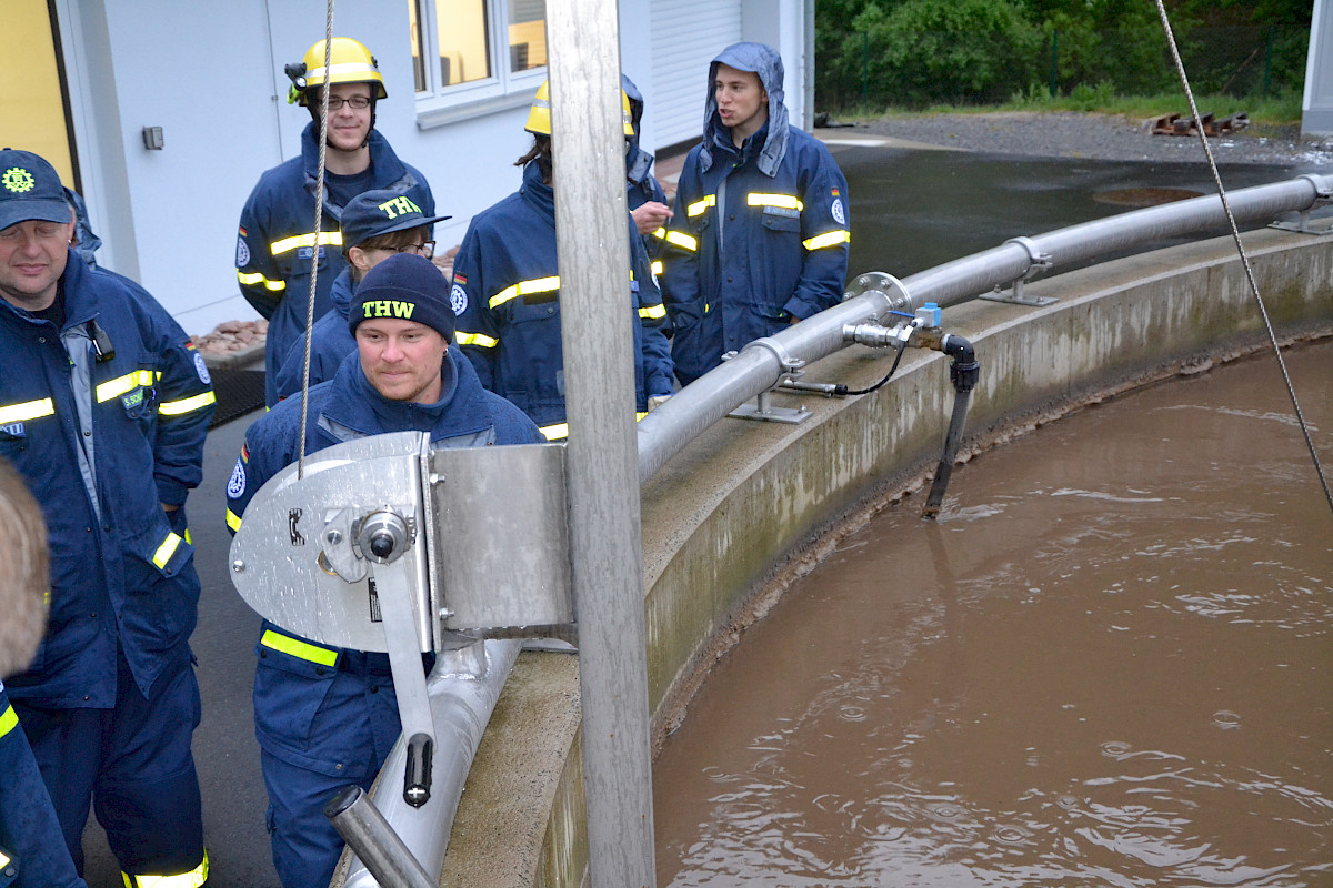 Einblicke in die Abwassertechnik für Fachgruppe des THW Lohr