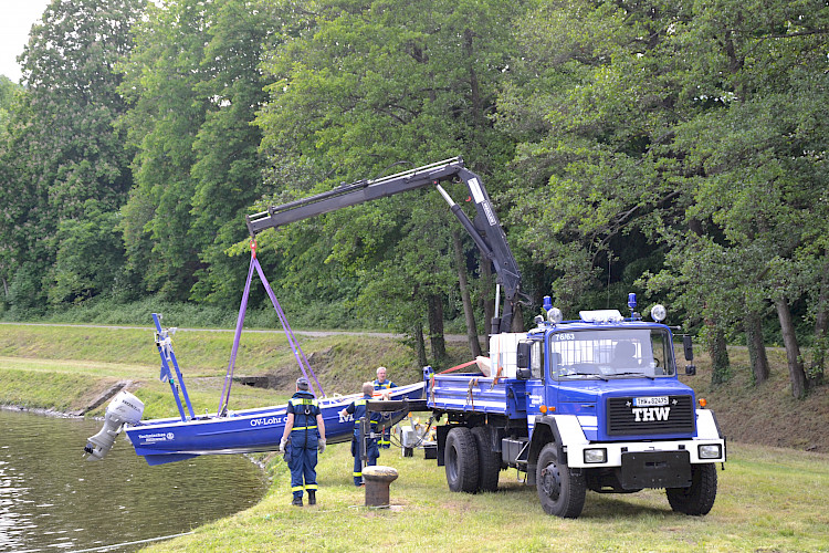 Volle Kraft voraus bei der Mehrtagesübung des THW OV Lohr