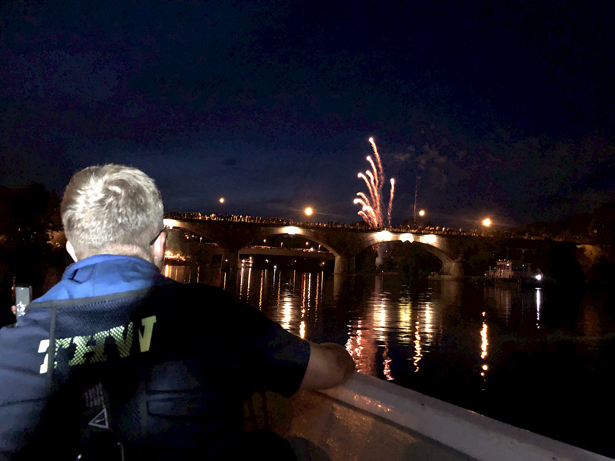 Wir gemeinsam für Lohr, Absicherung des Feuerwerkes der Lohrer Spessartfestwoche