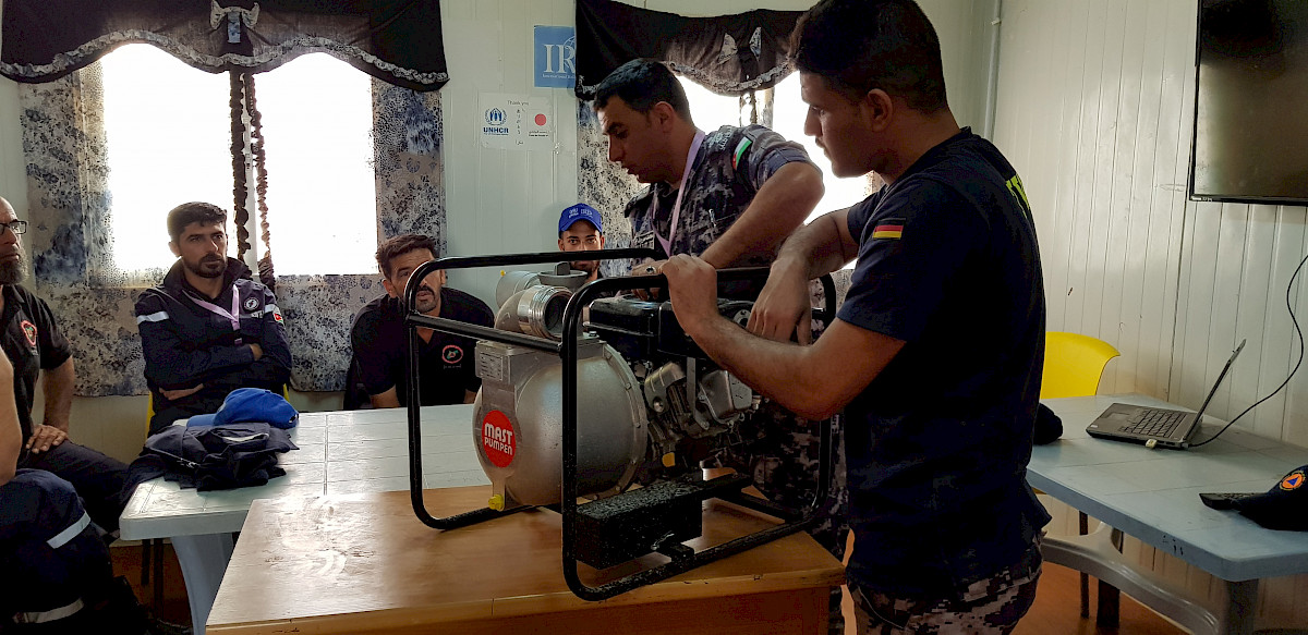 Pumpausbildung in der Wüste – THW-Helfer Michael Nätscher im Auslandseinsatz in Jordanien