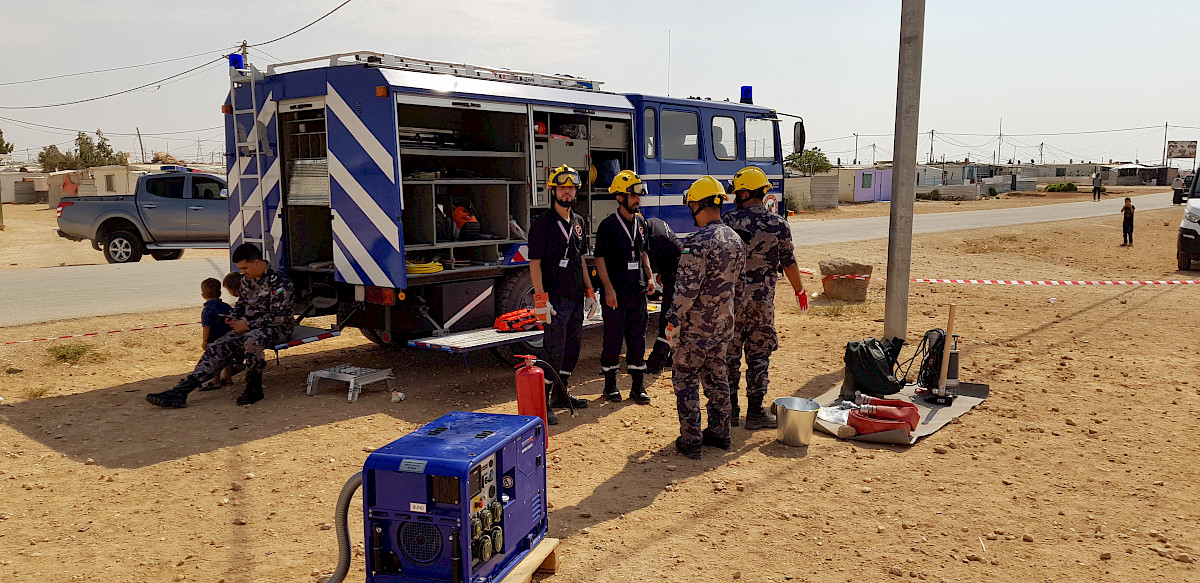 Pumpausbildung in der Wüste – THW-Helfer Michael Nätscher im Auslandseinsatz in Jordanien