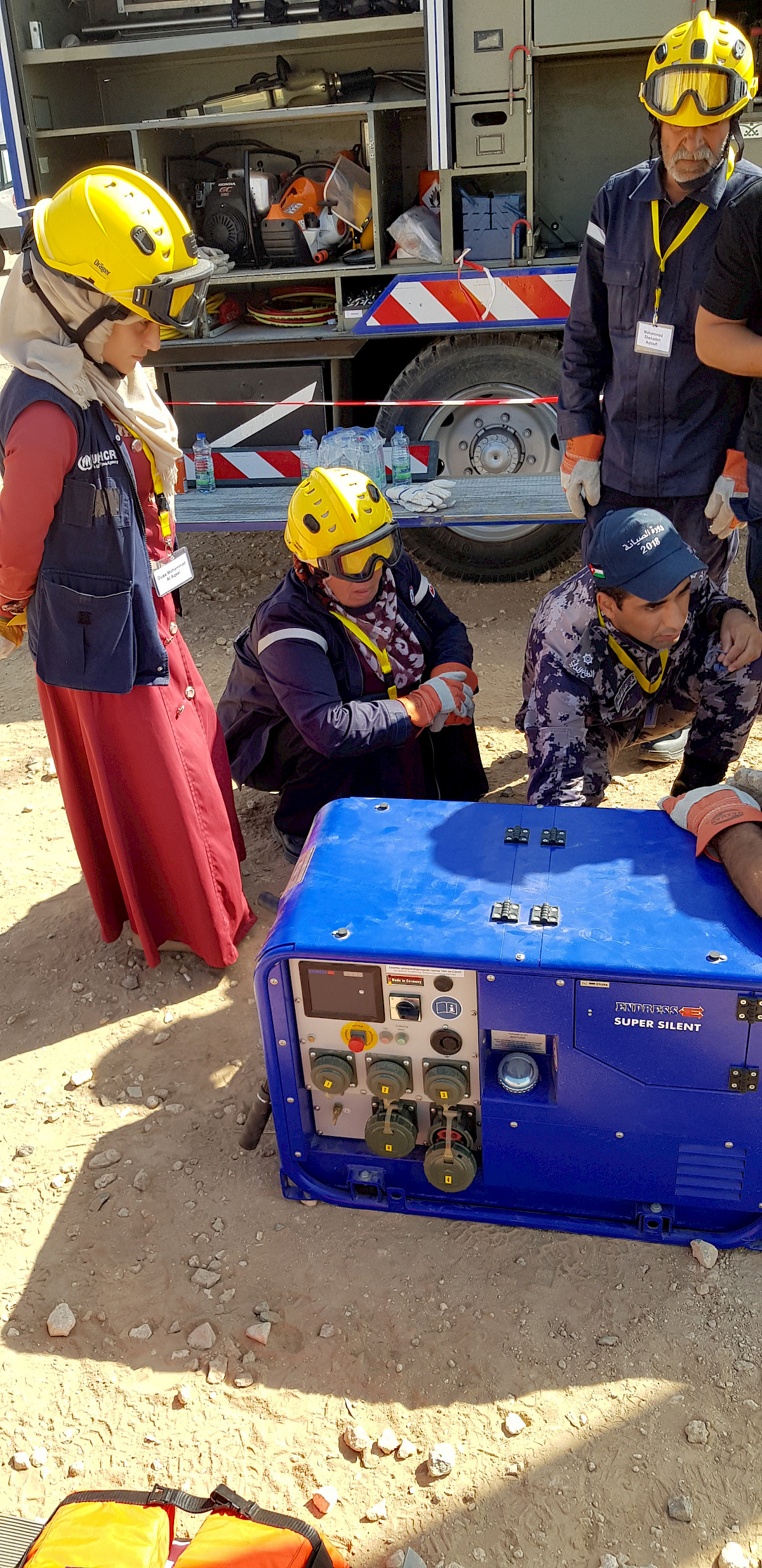 Pumpausbildung in der Wüste – THW-Helfer Michael Nätscher im Auslandseinsatz in Jordanien