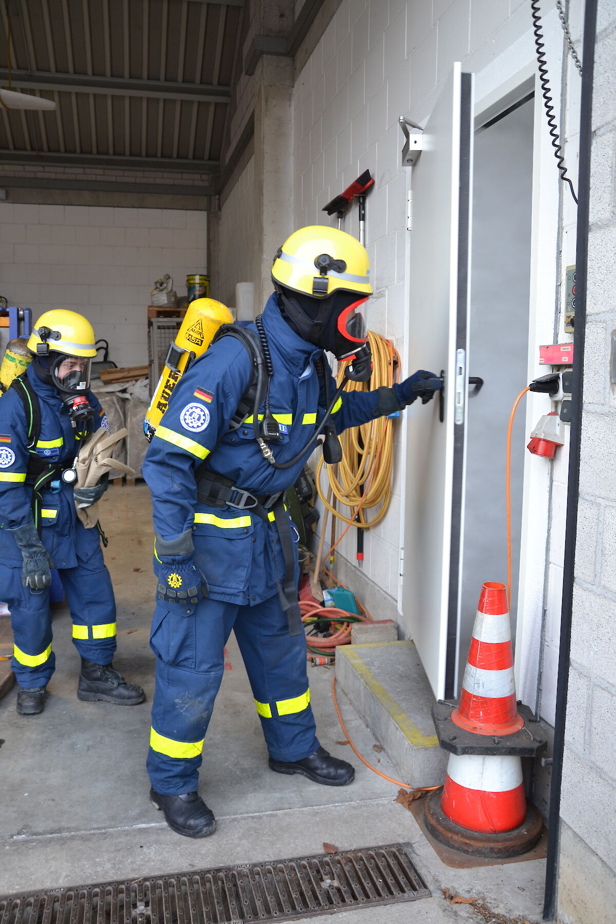 Bereichsausbildung Atemschutzgeräteträger beim THW Lohr