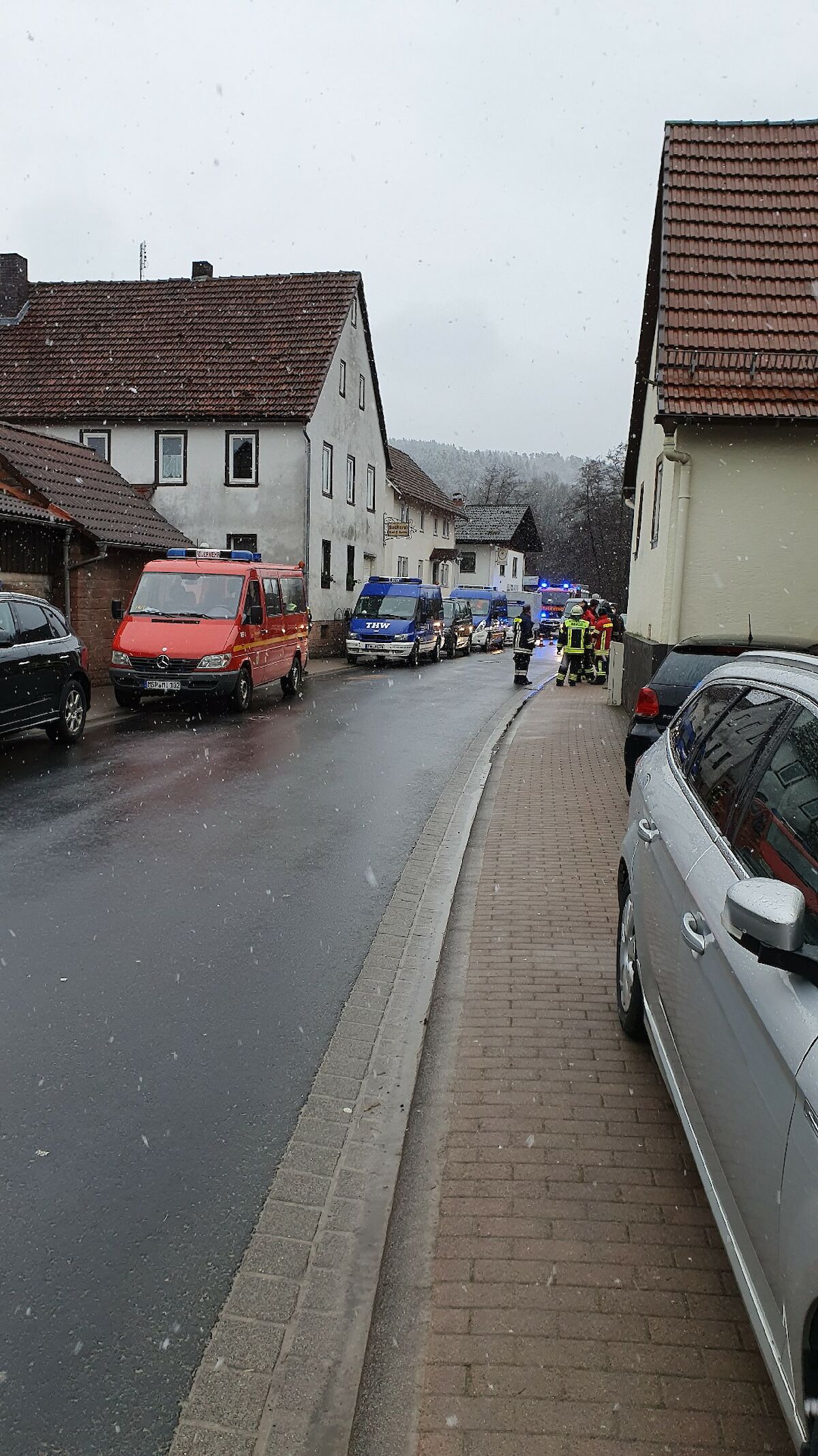 Fachberater Einsatz  Haus unterspült in Mittelsinn