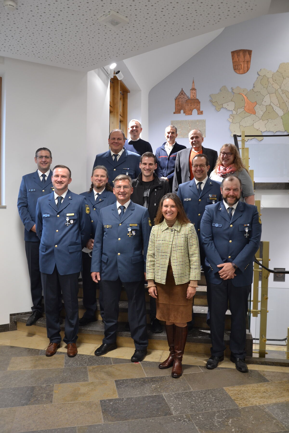 Ehrung für verdiente THW-Helfer im Landkreis Main Spessart