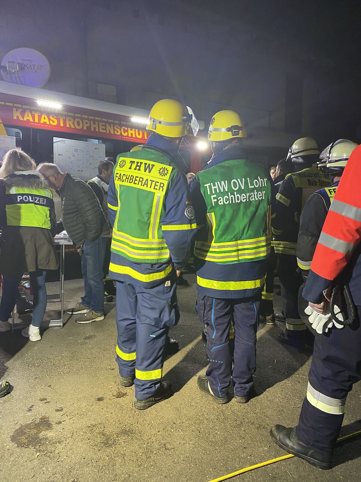 Alarm für das THW Lohr - Unterstützung bei Brand im Sägewerk