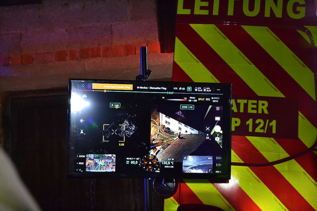 Alarm für das THW Lohr - Unterstützung bei Brand im Sägewerk