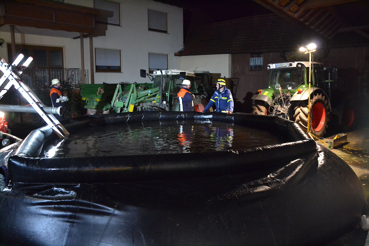 Alarm für das THW Lohr - Unterstützung bei Brand im Sägewerk