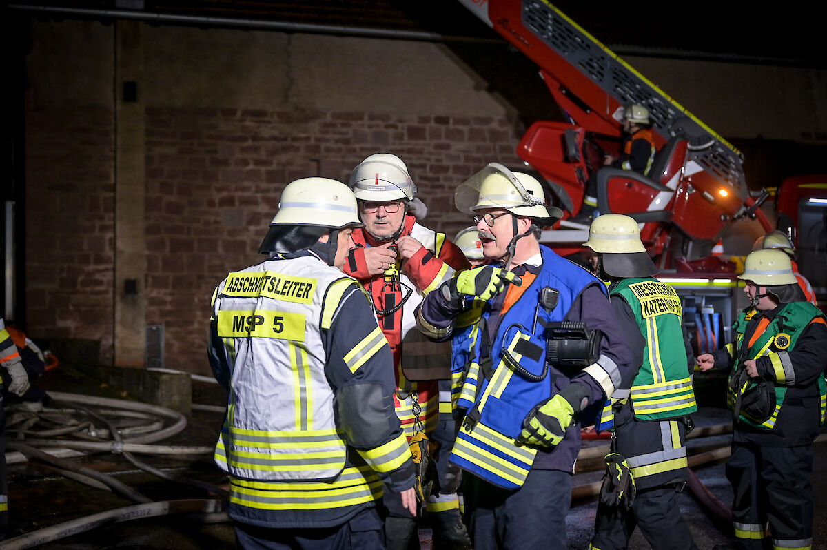 Alarm für das THW Lohr - Unterstützung bei Brand im Sägewerk