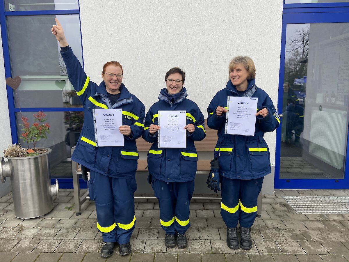 Drei neue Helferinnen für den THW OV Lohr