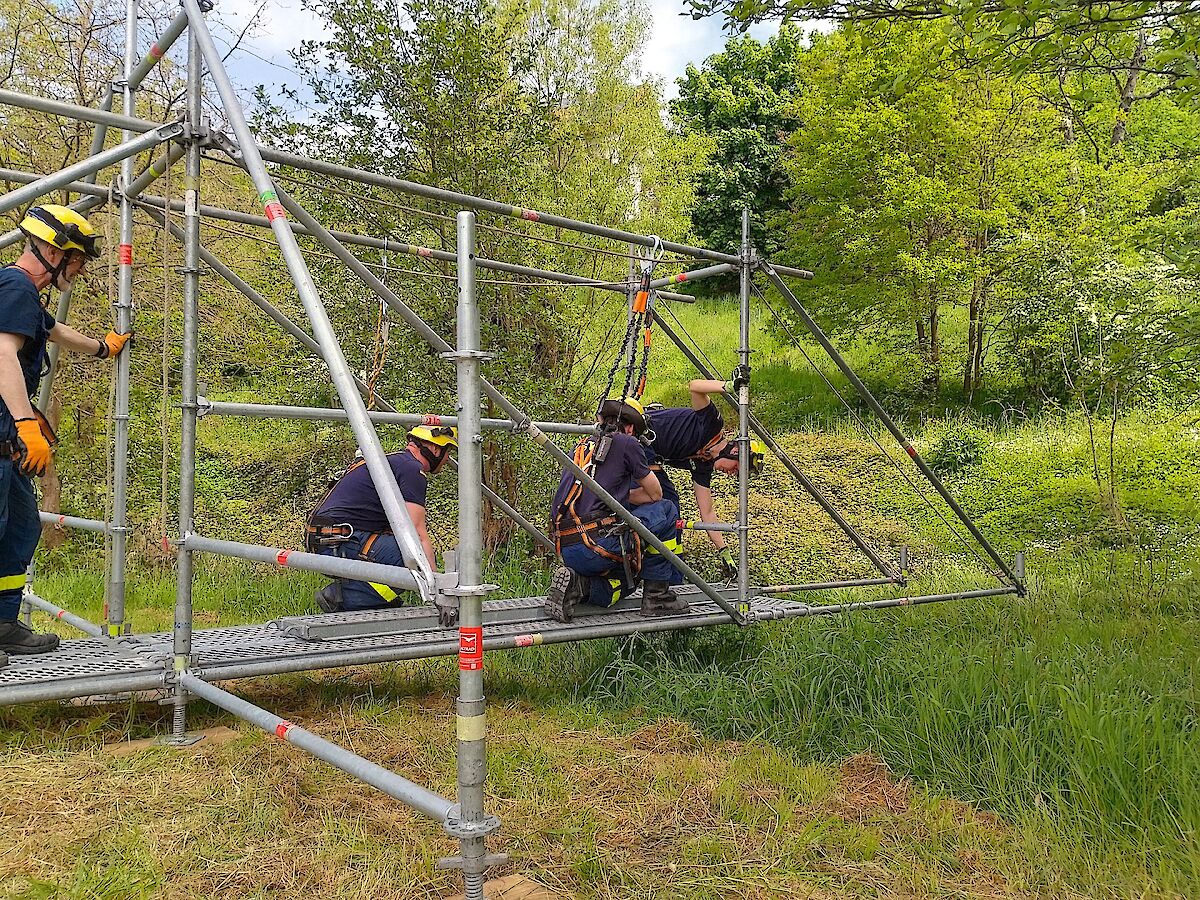 Mehrtagesausbildung Einsatz-Gerüst-System