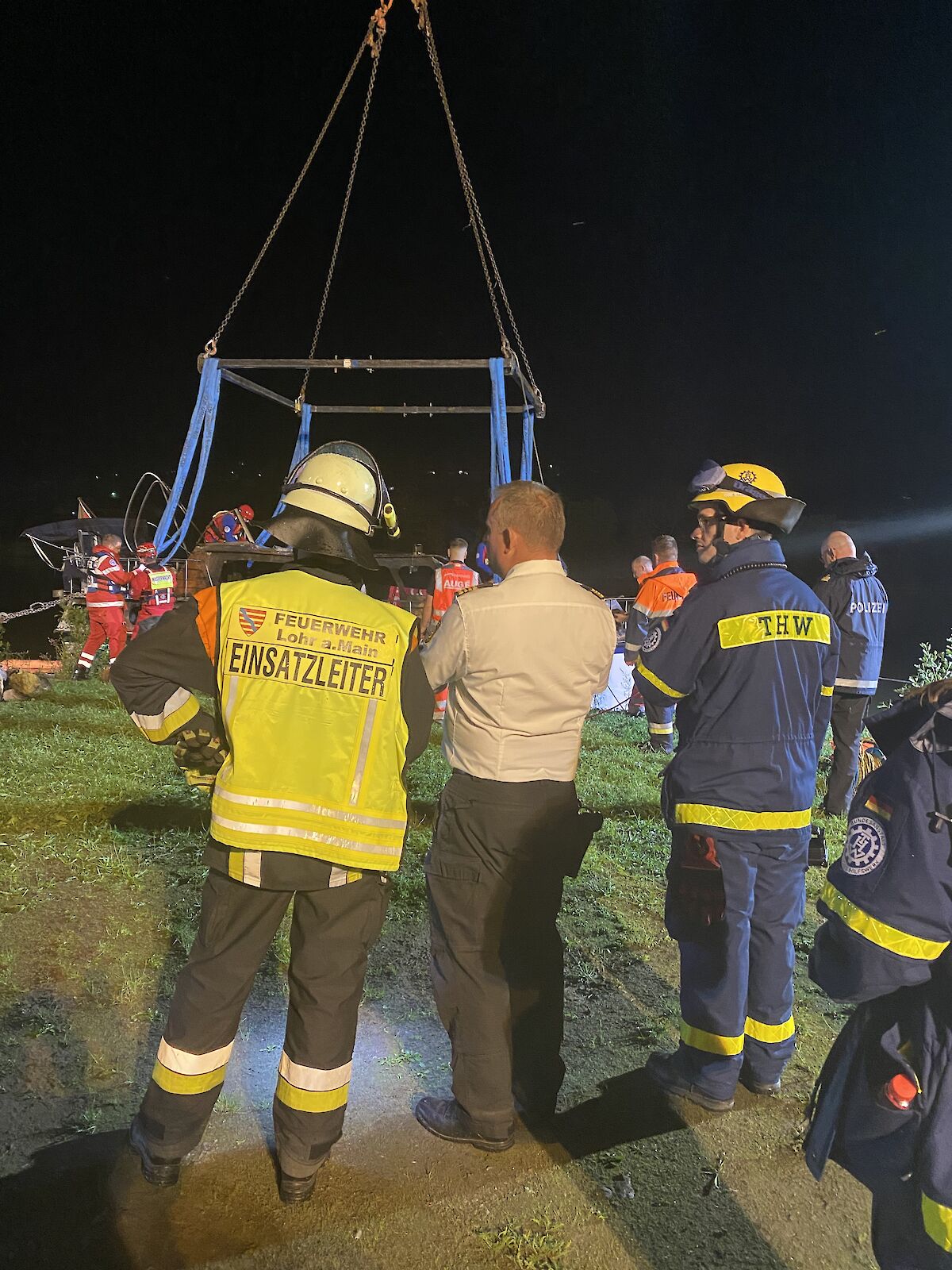 Einsatz "Brand Schiff auf dem Main"