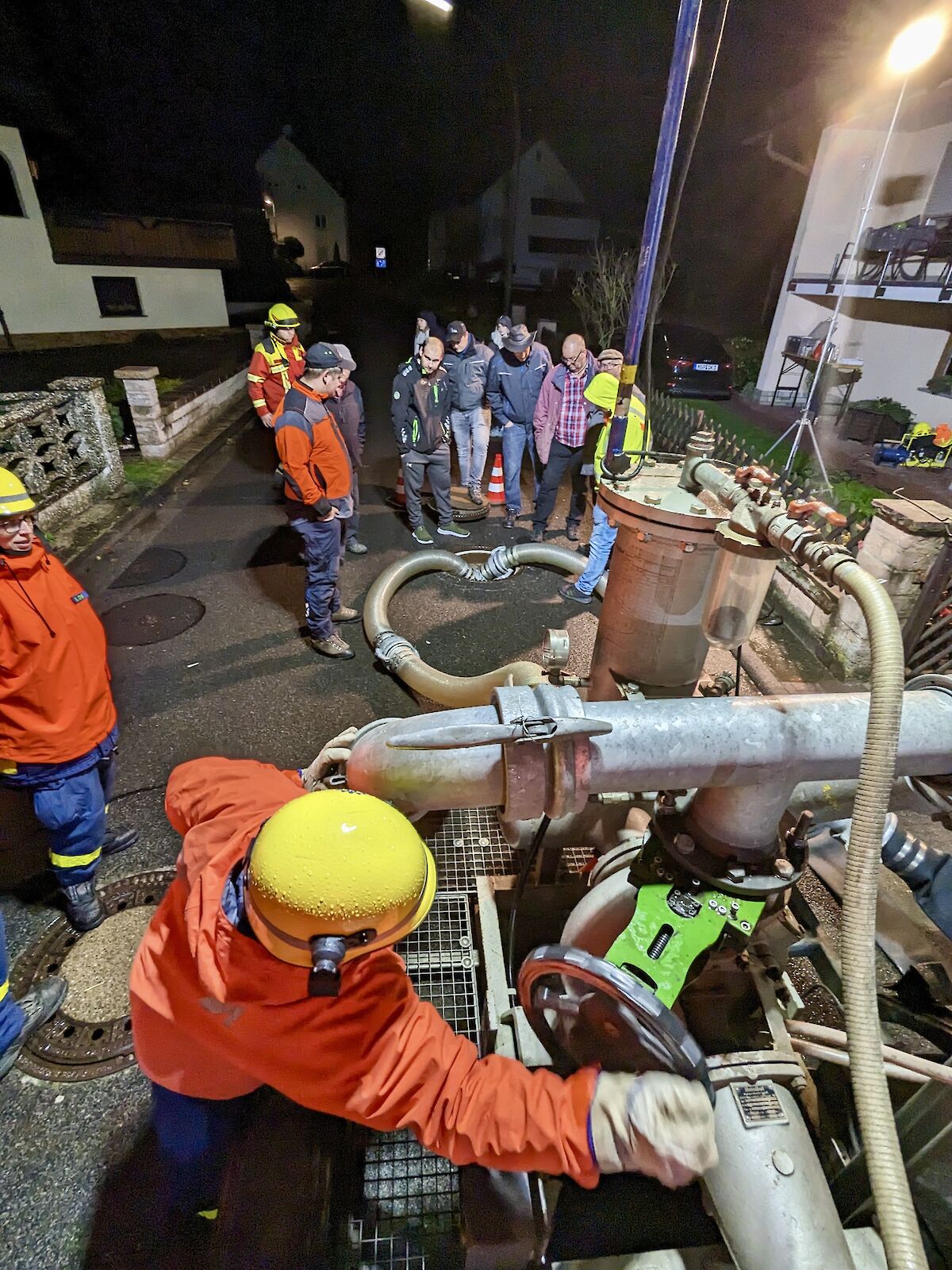 Einsatz für das THW Lohr mit Fachgruppe WP in Wiesthal.