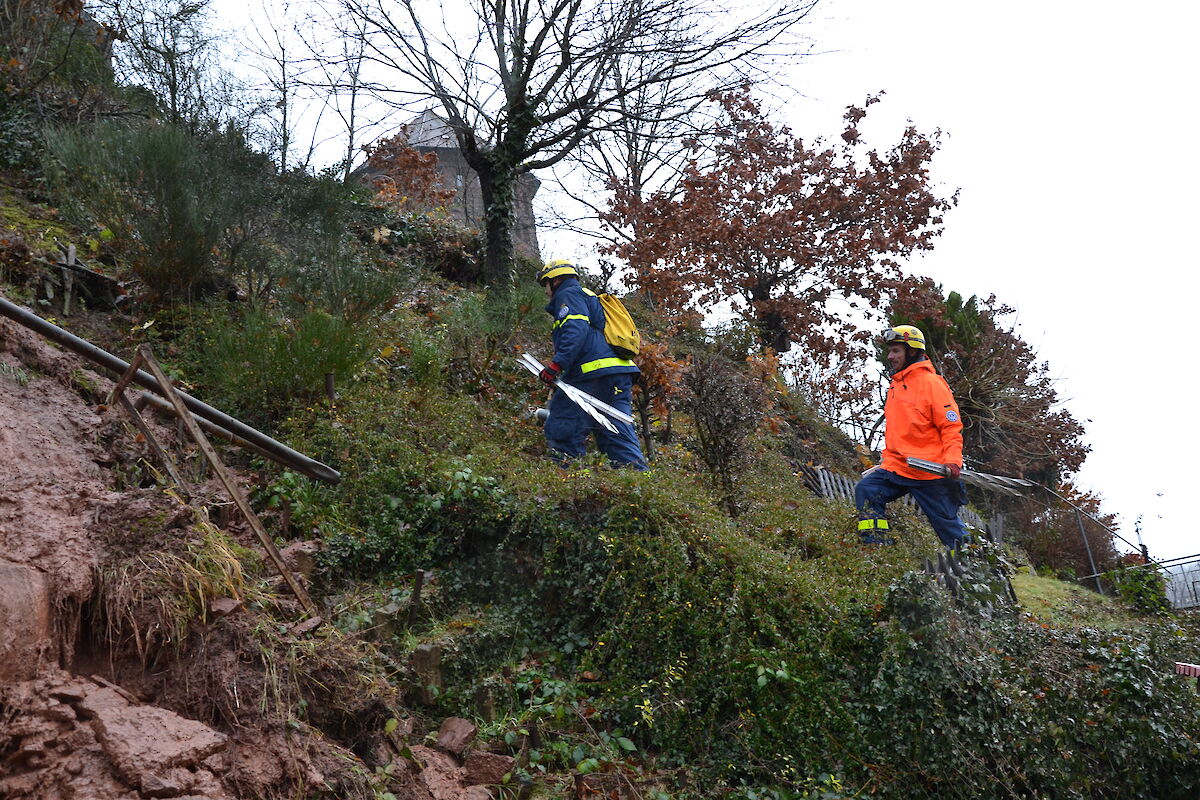 Hangrutsch in Rieneck am Samstag vor Weihnachten fordert die Baulichtorganisationen im Landkreis Main-Spessart