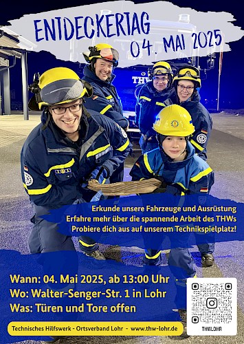 Entdeckertag beim THW Lohr - wir öffnen Türen, Tore und Fahrzeuge für Euch!