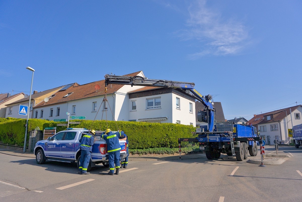 THW Lohr im Hochwassereinsatz im Saarland