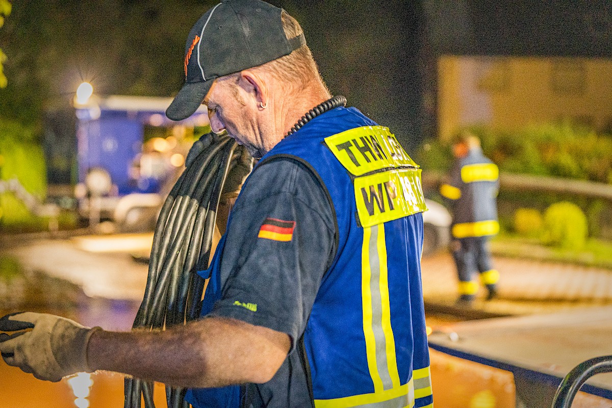 THW Lohr im Hochwassereinsatz im Saarland