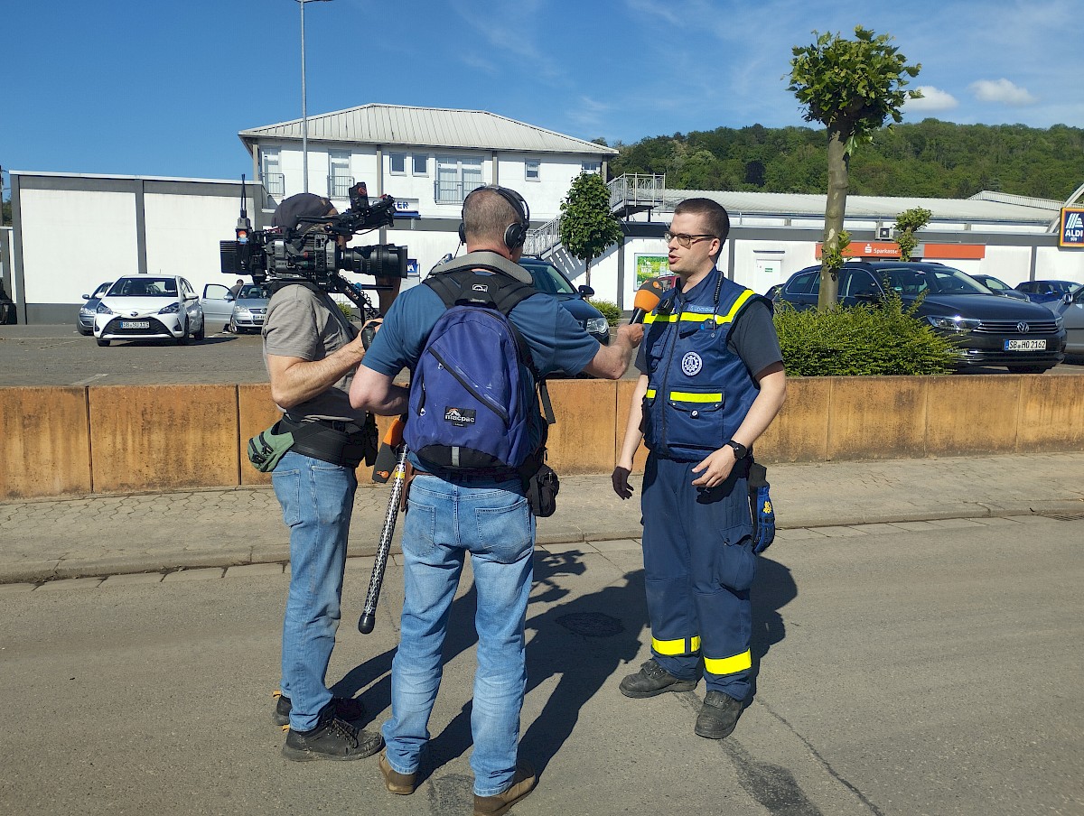 THW Lohr im Hochwassereinsatz im Saarland