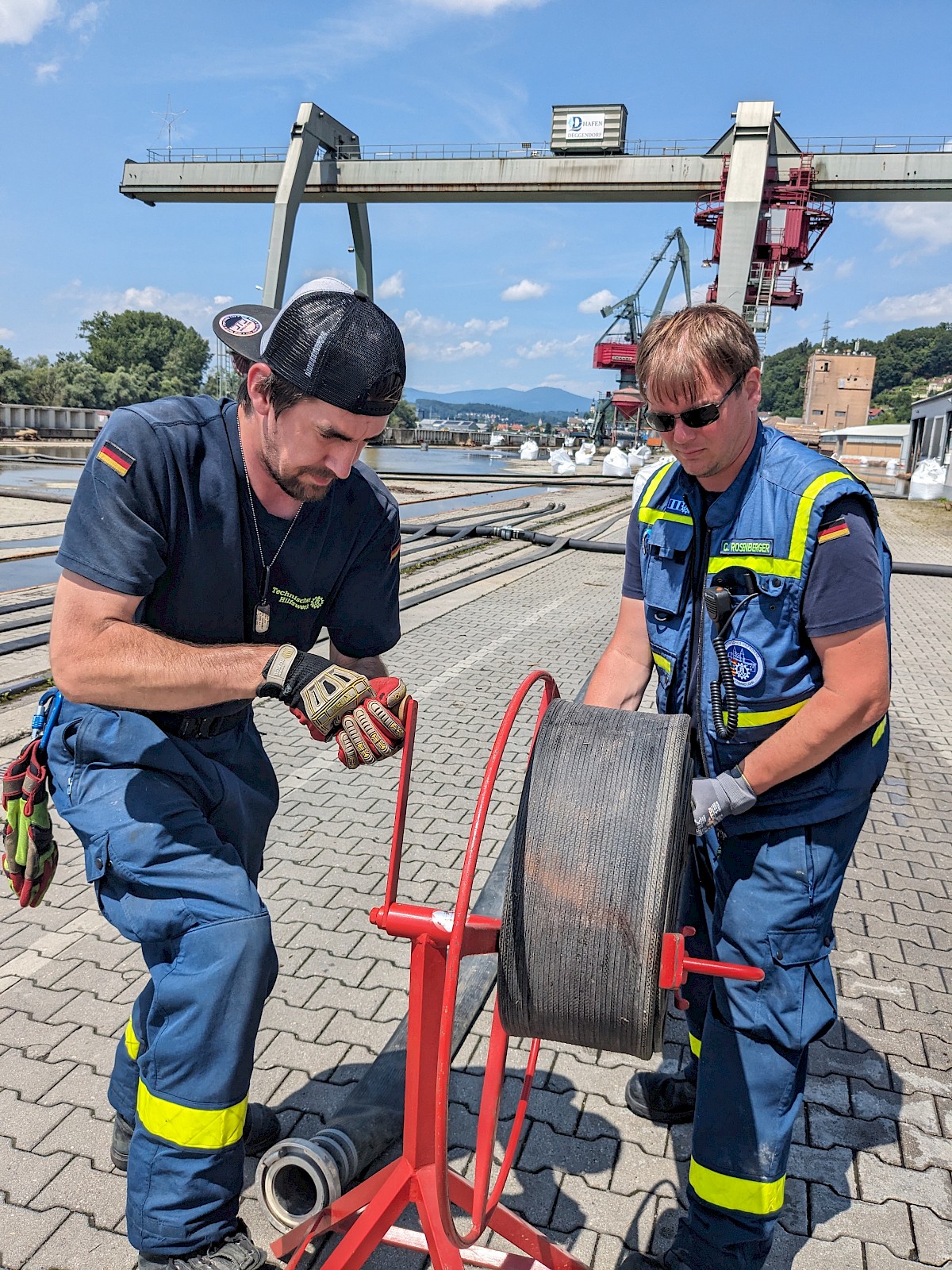 Sturmtief Orinoco fordert die Fachgruppe Wasserschaden/Pumpen in Deggendorf