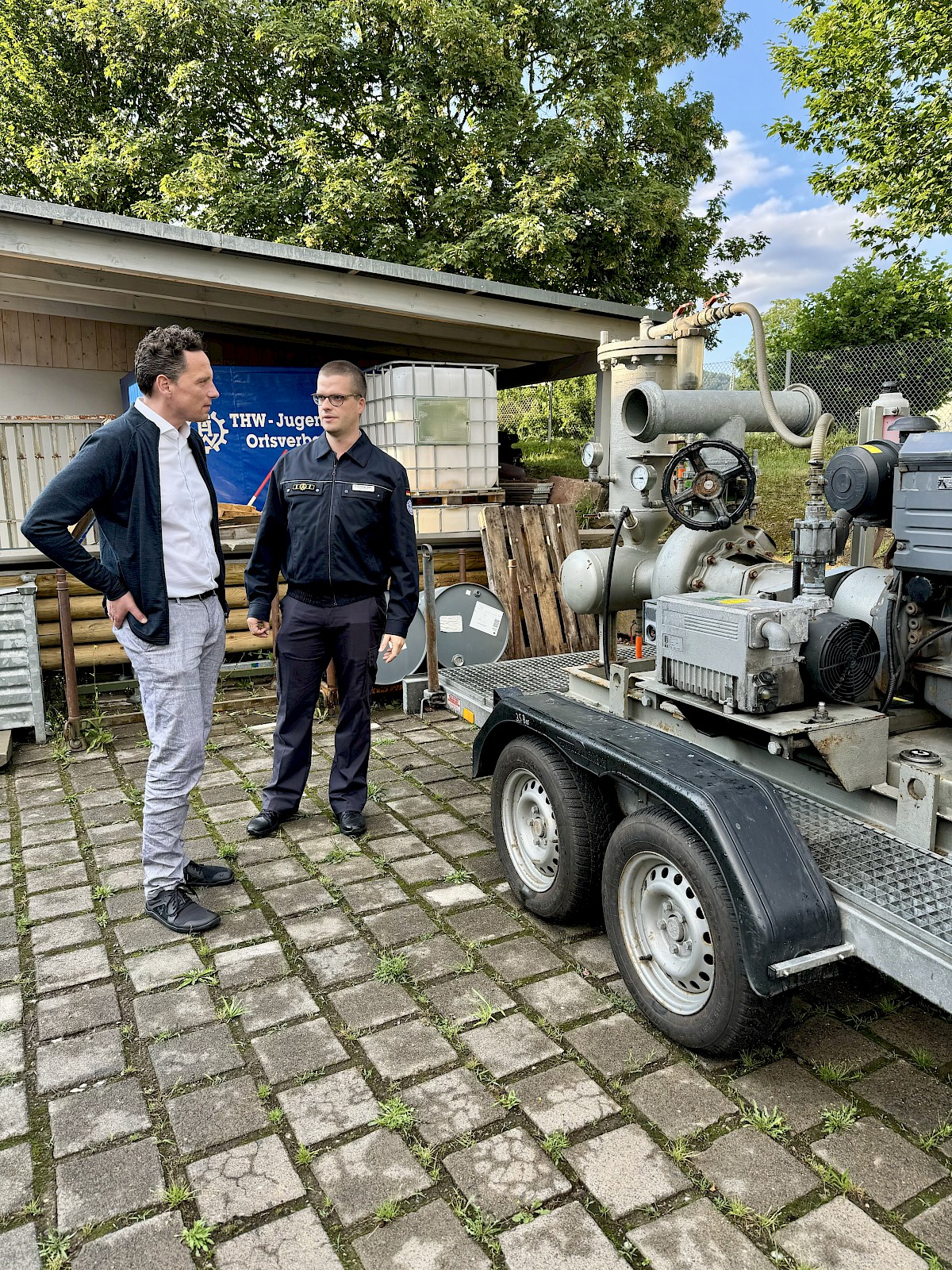 Gemeinsam stark für Lohr – Austausch beim THW