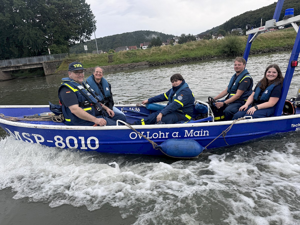 Absicherung des Feuerwerks der 77. Spessartfestwoche
