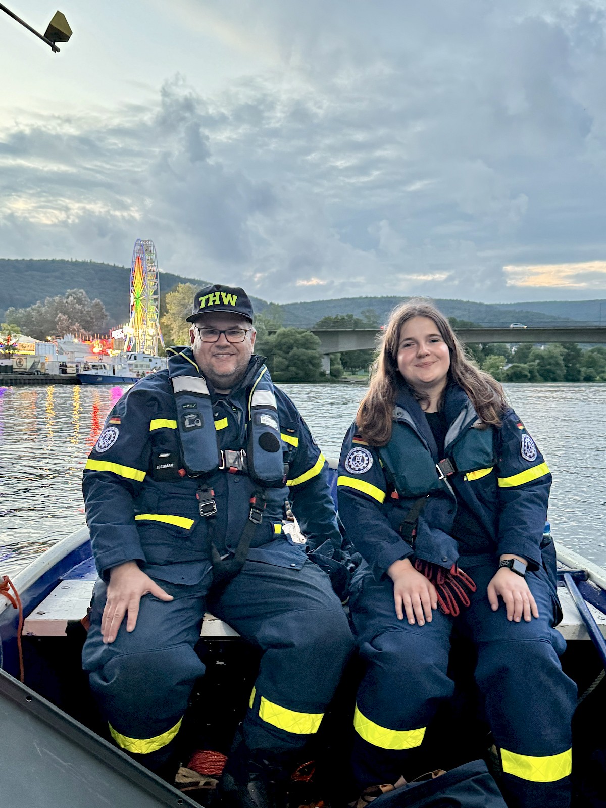 Absicherung des Feuerwerks der 77. Spessartfestwoche