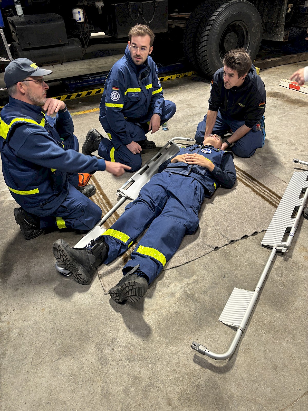 Gemeinsame Ausbildung mit dem Bayrischen Roten Kreuz