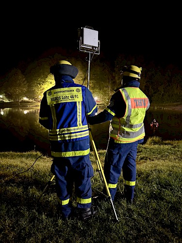 Vermisstensuche am Sindersbachsee