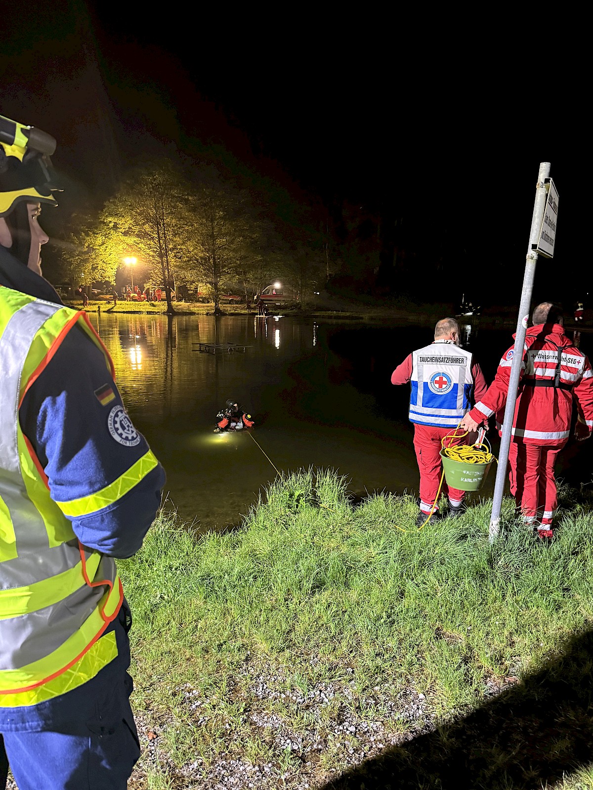 Vermisstensuche am Sindersbachsee