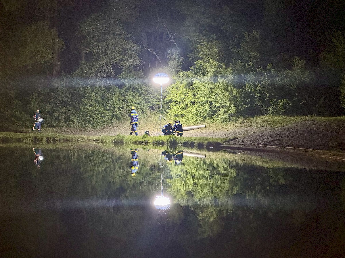 Vermisstensuche am Sindersbachsee
