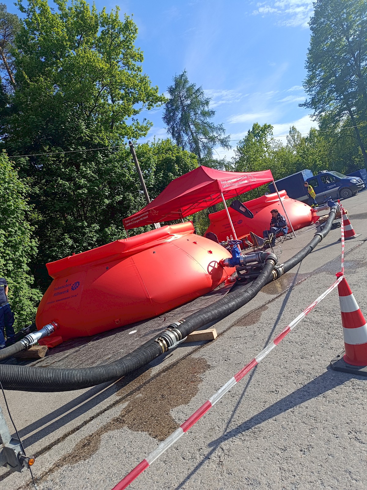 Überregionaler Waldbrandeinsatz im Tennenloher Forst
