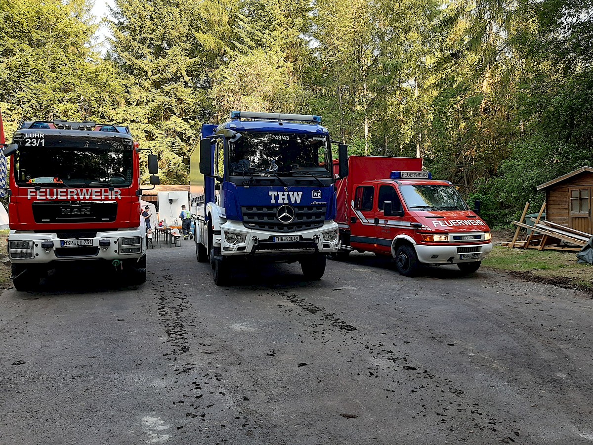 Hochwasserschutzausbildung mit der Feuerwehr Lohr