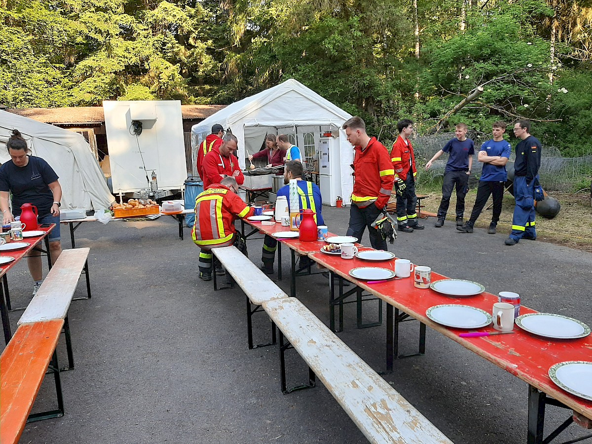 Hochwasserschutzausbildung mit der Feuerwehr Lohr