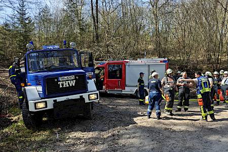Waldebrandeinsatz in Mittelsinn