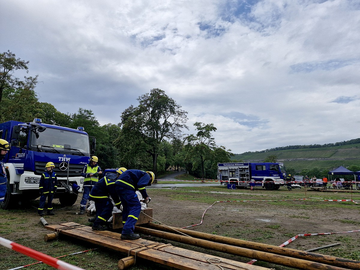 THW Jugend Lohr erlangt 3. Platz beim Bezirksjugendwettkampf